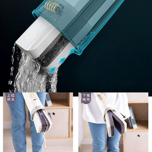 Self Squeezing Mop with Folding Sponge – Convenient, Hygienic, and Efficient Cleaning