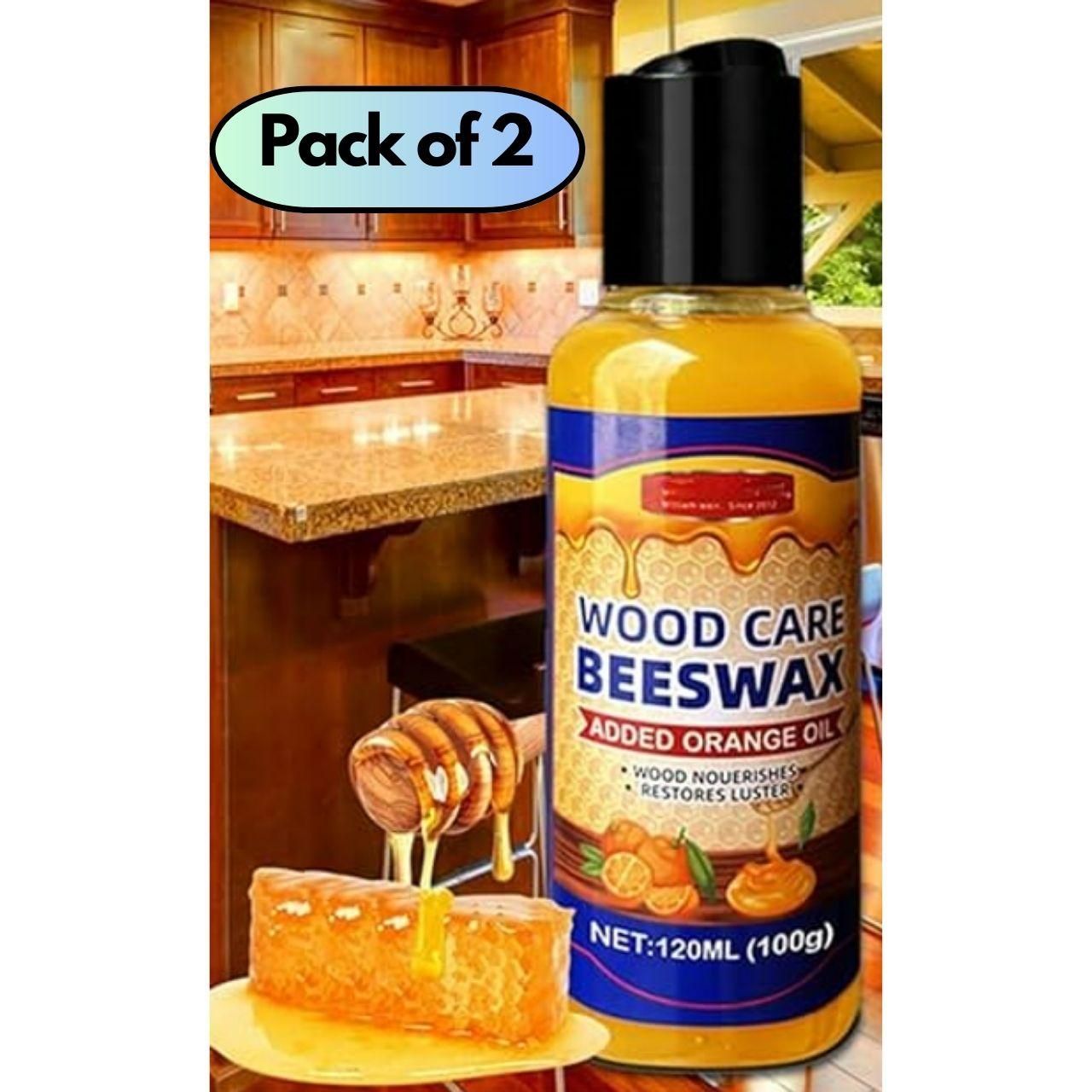 Wood Care Beeswax 200ml (Pack of 2) – Natural Solution for Maintaining Wooden Surfaces