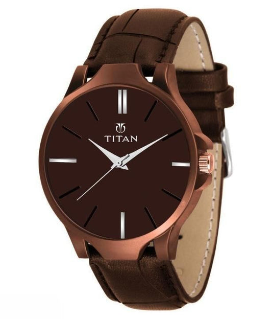 BD Men's Analog Leather Watch – Timeless Elegance Meets Modern Craftsmanship