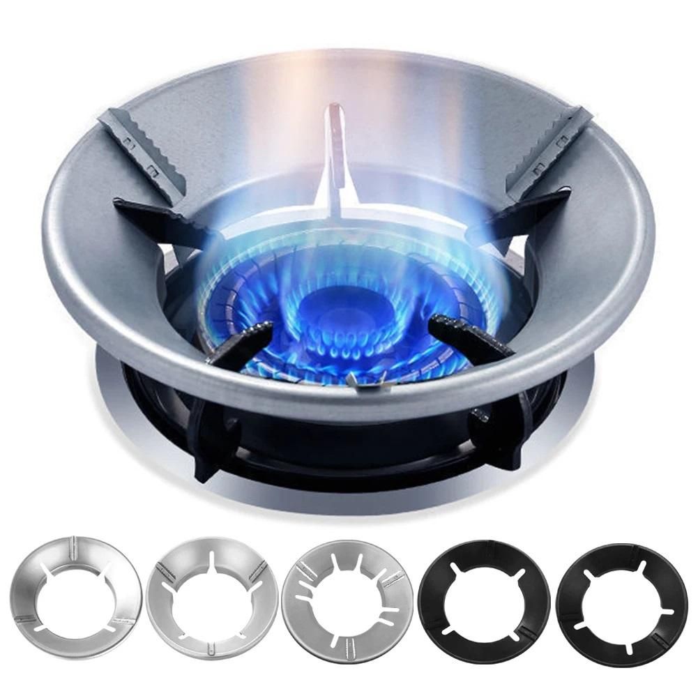 Gas Stove Cover Disk – Energy Saving &amp; Windproof Fire Reflection Stand (Pack of 2)