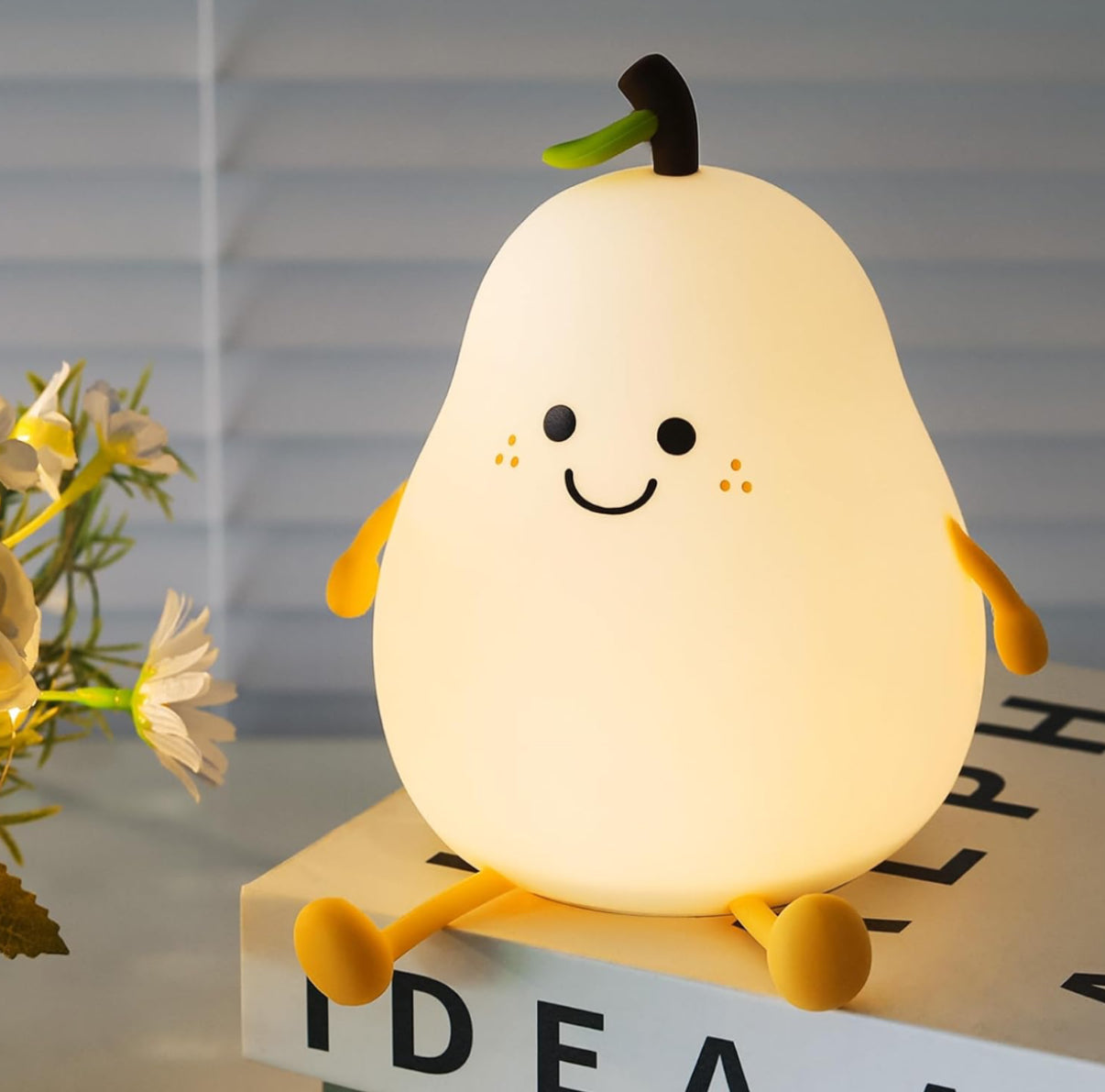 Brighten Your Nights with Our Adorable Soft Silicone Night Lamps! - Duck Night Lamp, Cat Night Lamp, Pear Night Lamp, Panda Night Lamp & Pumpkin Night Lamp